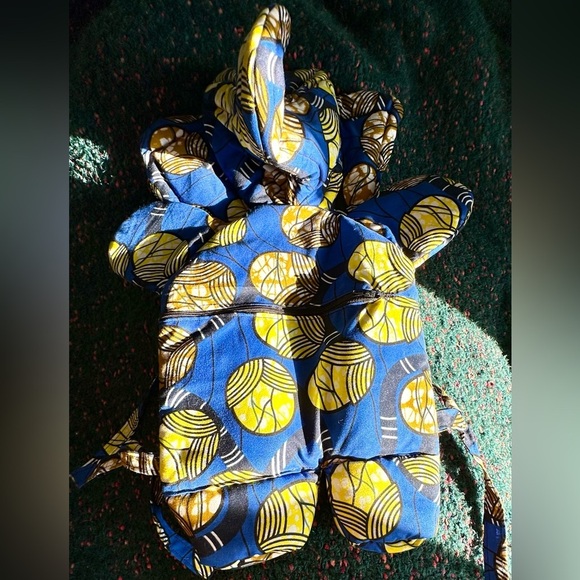 ‼️RARE‼️???NWOT?Botswana Made Patchwork Elephant Backpack main image 12